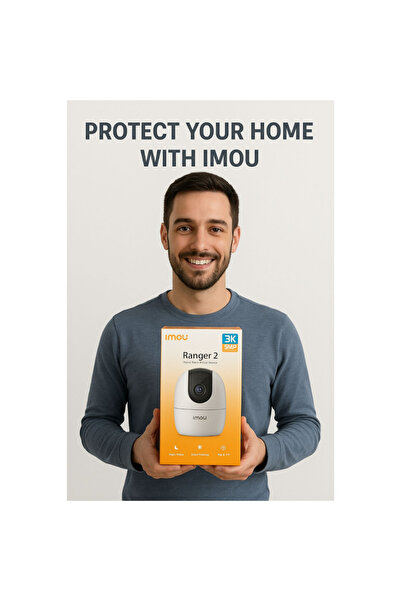 Imou Ranger 2 5MP Indoor WiFi Camera with 5MP Resolution and 360° Panning + Free 128G MicroSD Card