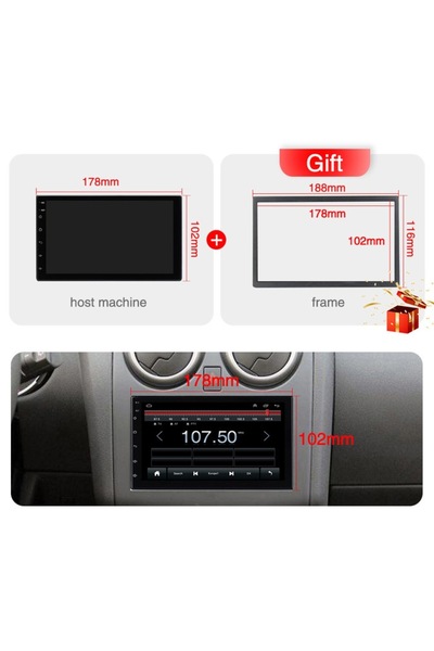 NAVIGPS Universal Navigation 2DIN for Volkswagen Passat Golf Skoda Octavia