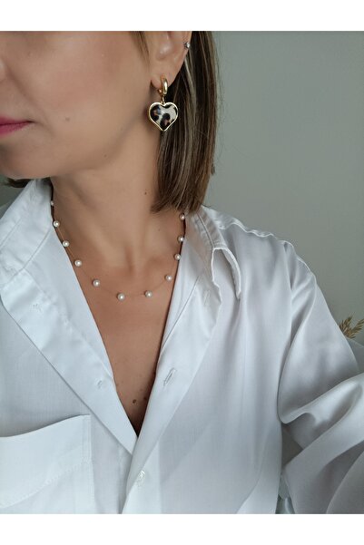 La fee aksesuar Leopar Desen Kalpli Kadın Küpe - Trend Küpe