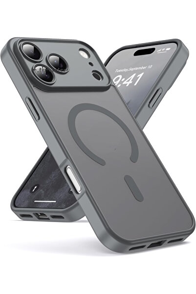 m.tk moveteck iPhone 17 Pro Max Kılıf Mat Magsafe Şarj Özellikli Hassas Butonlu Lansman Renkli Yumuşak Kenarlı