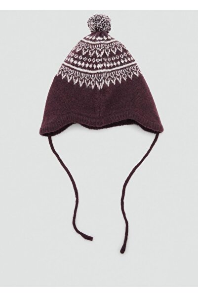 MANGO Baby Ponponlu işlemeli bere