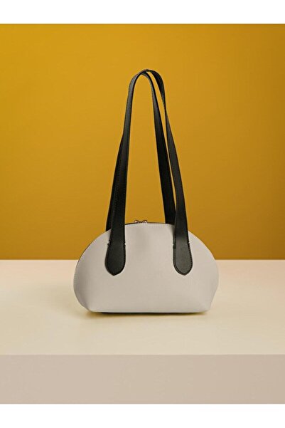 Rivina Women's Hand and Shoulder Bag with Mini Bag Charm Detail and Long Handle