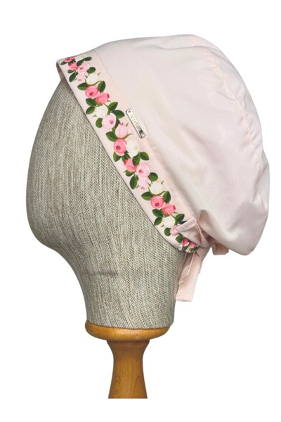 Viridi Medical Fashion PASTEL PEMBE CERRAHİ BÜYÜK KLASİK BONE