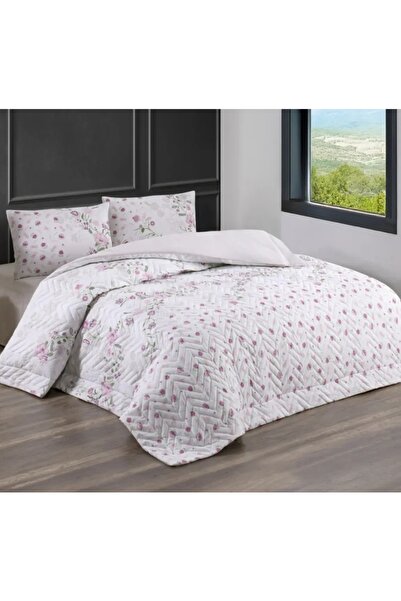 KÜBRAHOME'S Four Seasons Quilted Duvet Cover Set, Quilted Bedding Set, Light ...