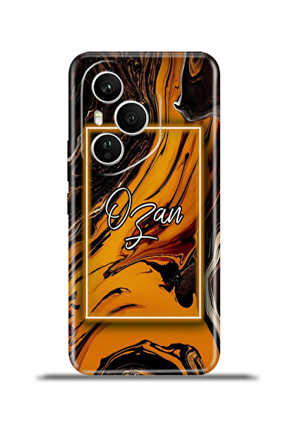 cupcase Huawei Honor 400 ProSilikon Uyumlu Kılıf Esnek Kamera Koruma Kişiye Özel İsim - Afrika Sarı