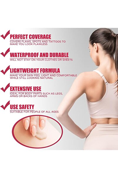 genernic Body & Leg Makeup Foundation, Waterproof Long-Lasting Leg Foundation with High Coverage, Body-Makeup