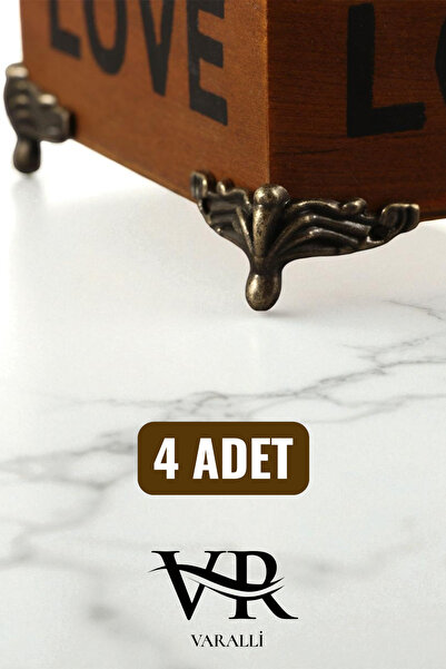 Varalli Antik Bakır Etekli Ayak 1,5cm - Dekoratif, Nişan Tepsi, Mücevher, Tes...