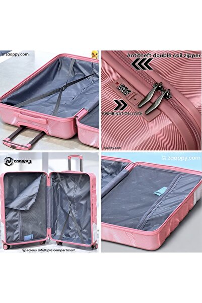 ZAAPPY Hard Shell PC Colorful Printed 3 PCS Set (20/24/28 inch) Lightweight, Combination Lock