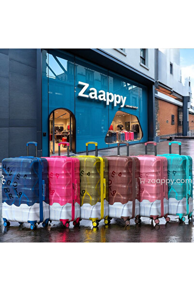 ZAAPPY Hard Shell PC Colorful Printed 3 PCS Set (20/24/28 inch) Lightweight, Combination Lock