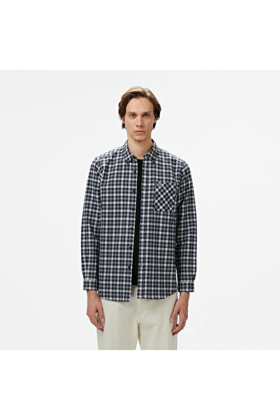 Lacoste Erkek Regular Fit Ekose Siyah Gömlek