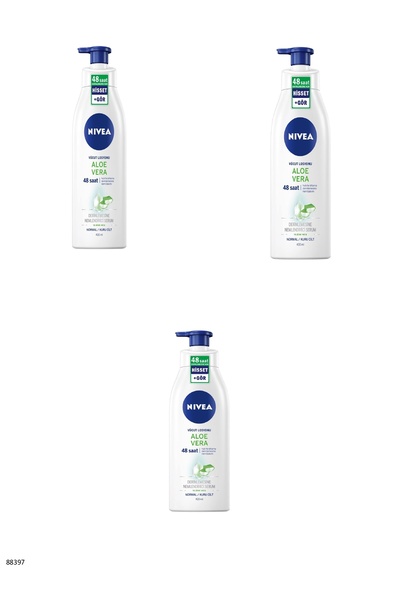 NIVEA 88397 لوشن الجسم بالصبار 3 قطع