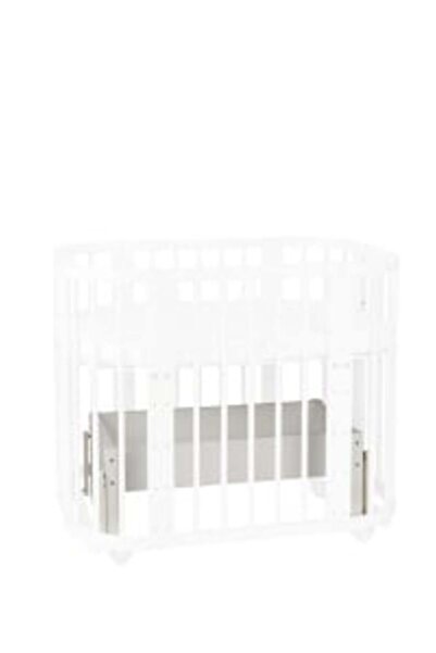 Waldin Round Crib 5 in 1 with Rocking System, White