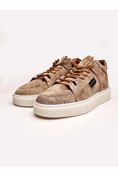 İBAY BEIGE SUEDE IMPERIO HAKİKİ DERİ RAHAT ERKEK KISA BOT