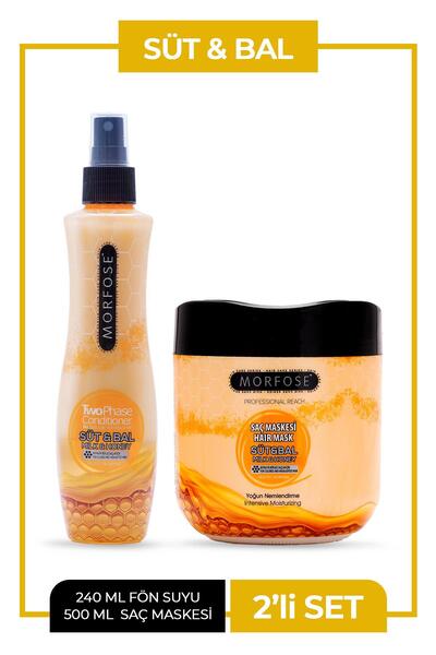 Morfose Süt+bal fön suyu+saç maskesi