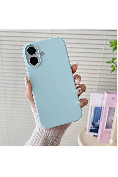 Balerion Apple iPhone 17 Kılıf Kadife Lansman Soft Yumuşak Liquid Silikon Kam...