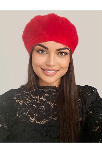 Confortino Elegant beret hat made of Angora wool - UNIVERSAL size
