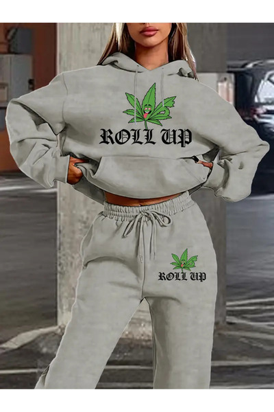 bellanova Σετ με στάμπα, φούτερ με κουκούλα και παντελόνι