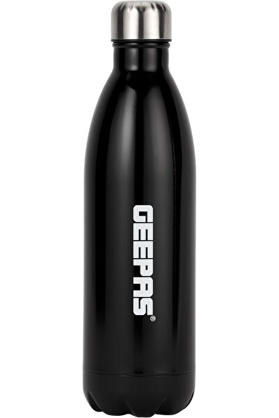 Generic Geepas 1.0 L Stainless Steel Vacuum Flask| Double Wall Insulation for Hot and Cold Beverages| Comfor