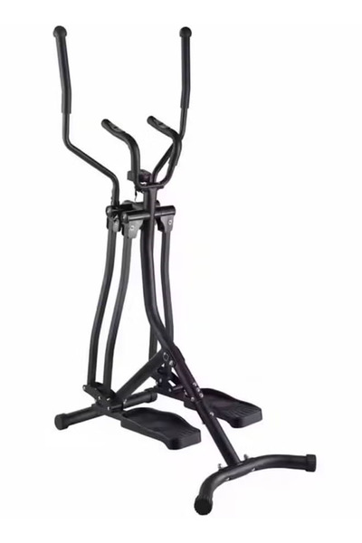 Fitness World Walking Fitness Equipment, Advanced 4-Way Flying Gazelle Elliptical, Black Air Walking Machine