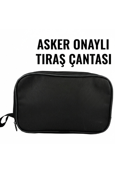 ENS PLASTİK Siyah Askeri Tıraş Çantası (Askeriye Onaylı) - Asker Malzemeleri