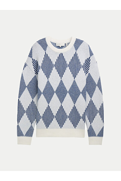 Tom Tailor Denim Ανδρικό Πουλόβερ 1043026 Μπλε