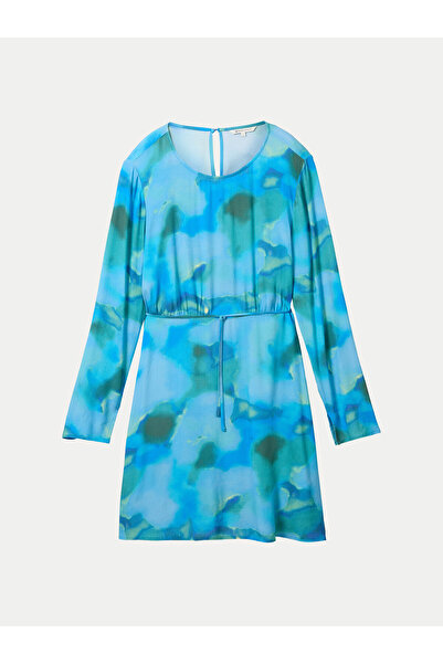 Tom Tailor Denim Γυναικείο Καλοκαιρινό Φόρεμα 1040643 Μπλε