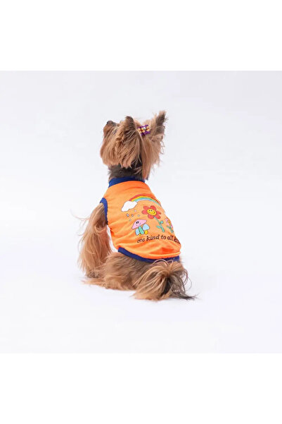Pawstar Neon Turuncu Be Kind Tişört