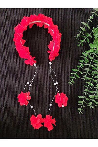 Fiyonks Atölye Floral Pearl Crown, Henna Crown, Maternity Crown, Ceremony and...