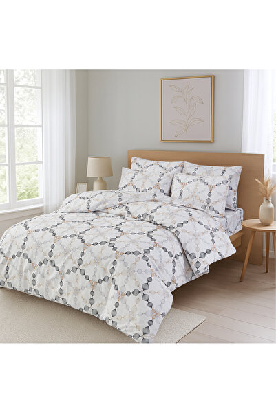 Arma Concept طقم غطاء لحاف بنمط قرص العسل مزدوج