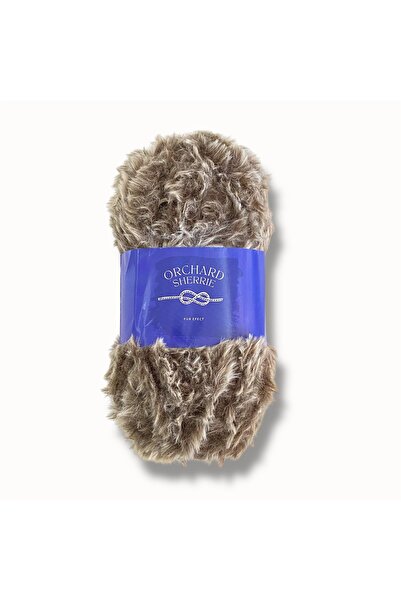 ORCHARD Sherrie Tavşan Tüyü Dokulu Kürk Görünümlü Örgü İpliği 21