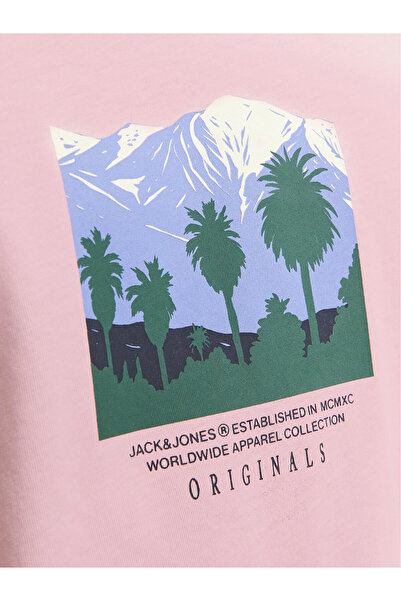 Jack & Jones Ανδρικό T-Shirt Jack Jones 12253613 JORLUCCA Μωβ