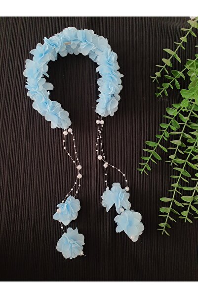 Fiyonks Atölye Çiçekli İncili Taç, Kına Tacı, Lohusa Tacı, Tören ve Eğlence Tacı