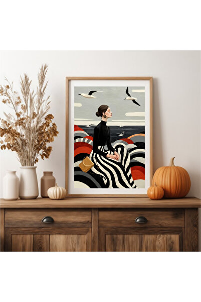 Tuba Decor Tablo dintr-o singură bucată cu rame din lemn pentru sufragerie, sufragerie, bucătărie