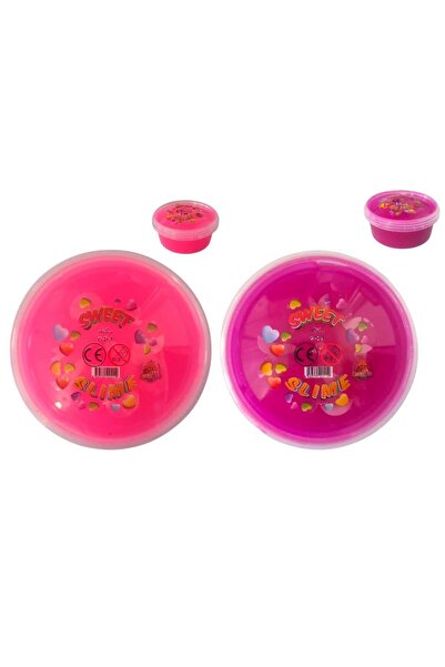 Oyunsal سلايم وردي - سلايم فيشني سويت - قطعتان من السلايم المنفوش بألوان نيون...