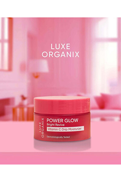 LUXE ORGANIX مرطب فيتامين سي باور جلو برايت ريفايف بالتنقيط - 50 جم
