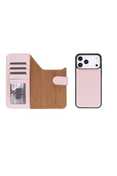 Lev Leather iPhone 17 Pro Max Compatible Genuine Leather Card Holder Case – Rfid Protection, Stand Feature, Magsafe Compatible