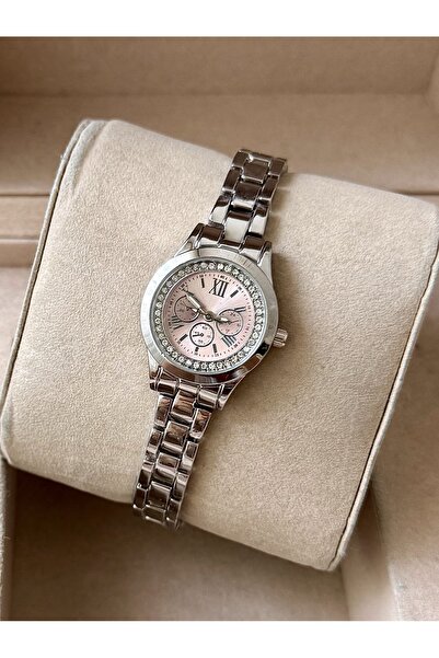 QUARTZ Taşlı Kol Saati Hediye Kutusunda