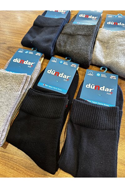 Dündar Мъжки чорапи до средата на прасеца с подметка, пакет от 6 броя