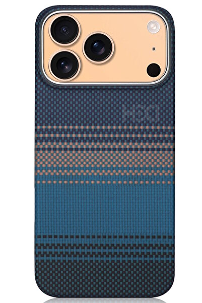 m.tk moveteck iPhone 17 Pro Max Uyumlu Kılıf Magsafe Şarjlı Karbon Fiber Ruaha ArmorAir Kesik Kenarlı Kevlar Kapak