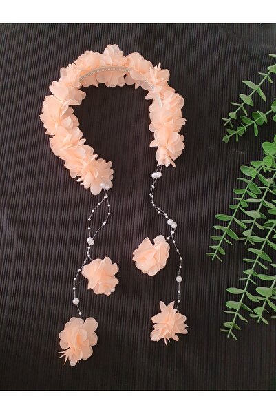 Fiyonks Atölye Coroana cu flori de perle, coroana cu henna, coroana pentru ma...