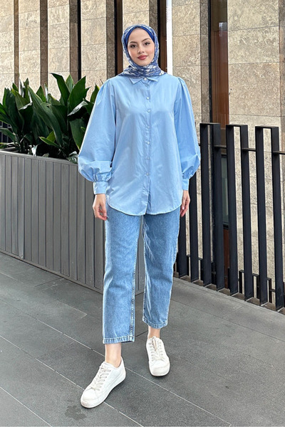 Ovn. قميص أساسي - أزرق فاتح