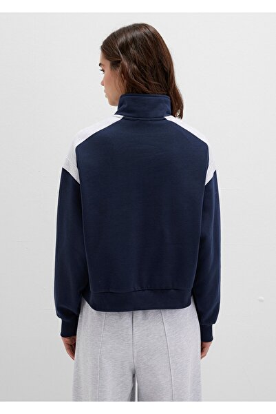 Mavi Semi-Zip Loose Fit Sweatshirt