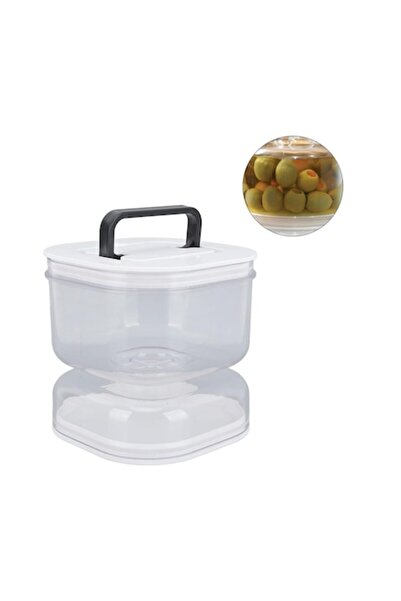 FONIX Jar for Pickles, Comando Home, with Separator for Liquids, Hermetically Sealed, Heat Resistant, Hour