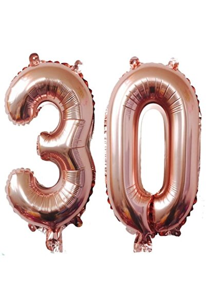 OEM Set 2 baloane folie, ESB, Roz Gold, aniversare 30 ani, 100 cm