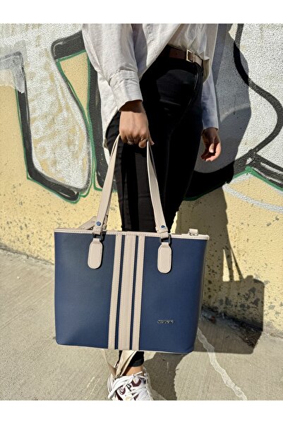 Just Polo Kadın Yeni Sezon 3 Bölmeli Büyük Boy Şık Shopper El & Omuz Çantası