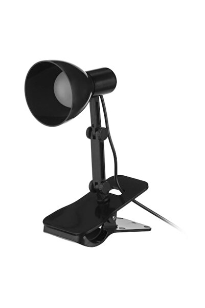 OEM Lampă de citit neagră reglabilă cu LED alb, USB și clemă 10x5x18cm