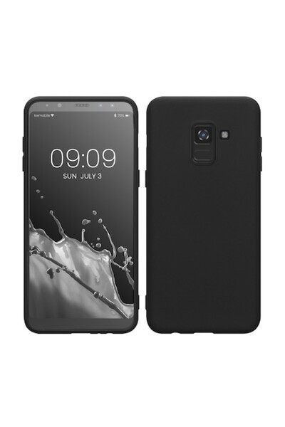 bzstore Husă pentru Samsung Galaxy A8 (2018), Silicon, Negru