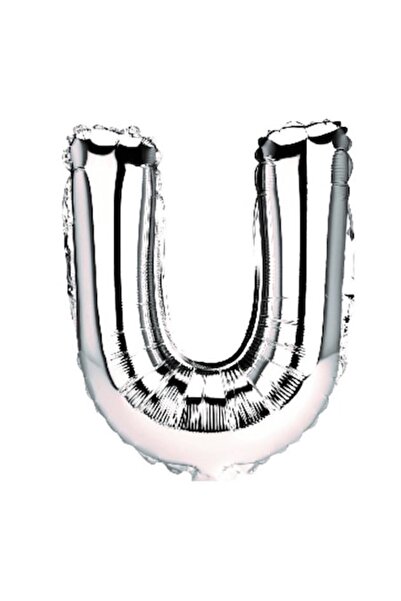 OEM Μπαλόνι Litera U, Ασημί, 40cm