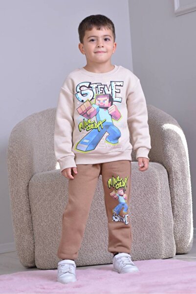 Yağmur Giyim PJK3İ Minec Σετ αθλητικής φόρμας για αγόρια με σχέδιο 3 κλωστών,...