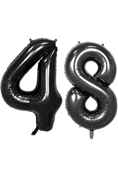 OEM Set 2 baloane folie, ESB, Negru, aniversare 48 ani, 100 cm